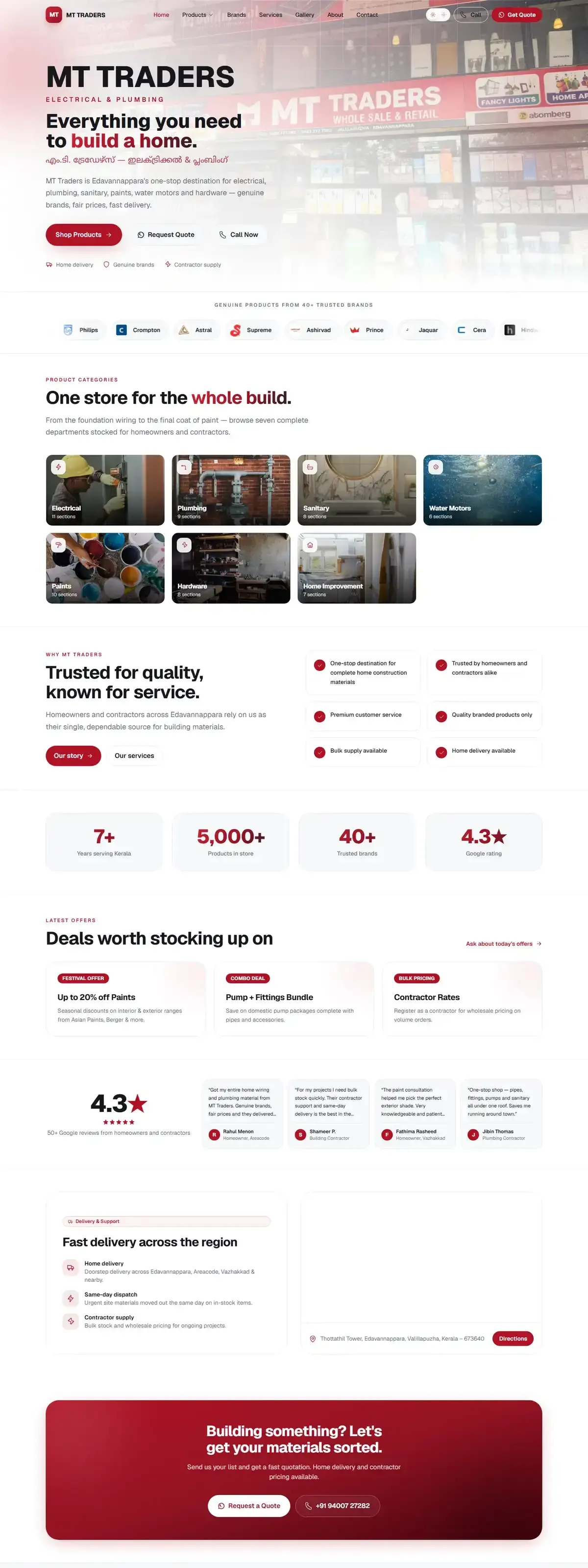 The MT Traders homepage